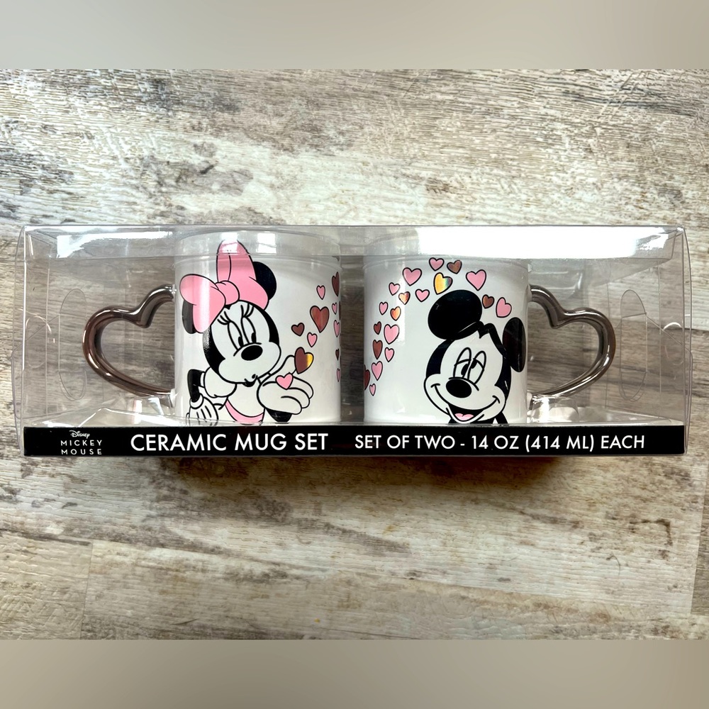 Disney Mickey and Minnie ceramic mugs